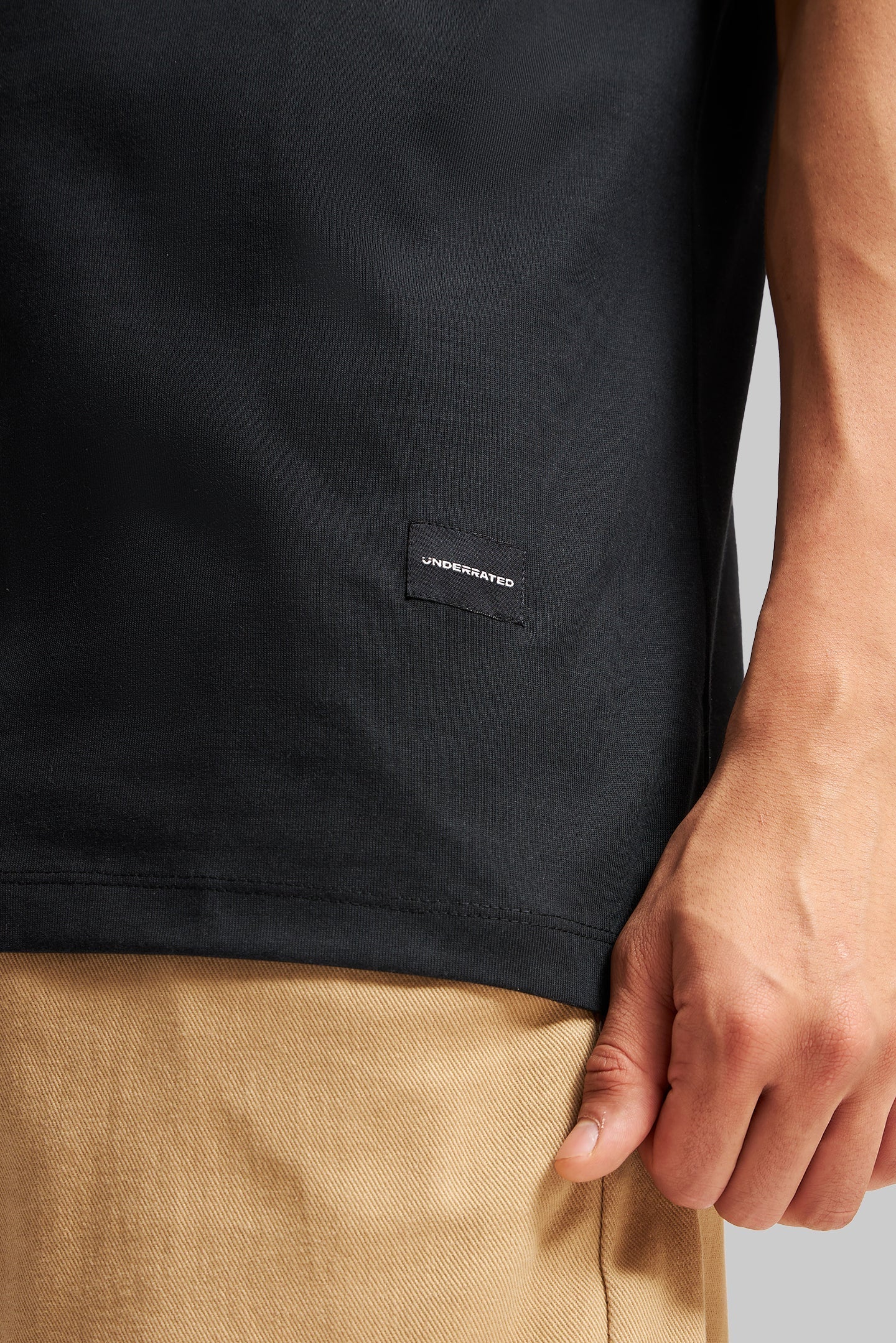 Firerated Black Oversized Fit T-Shirt Men