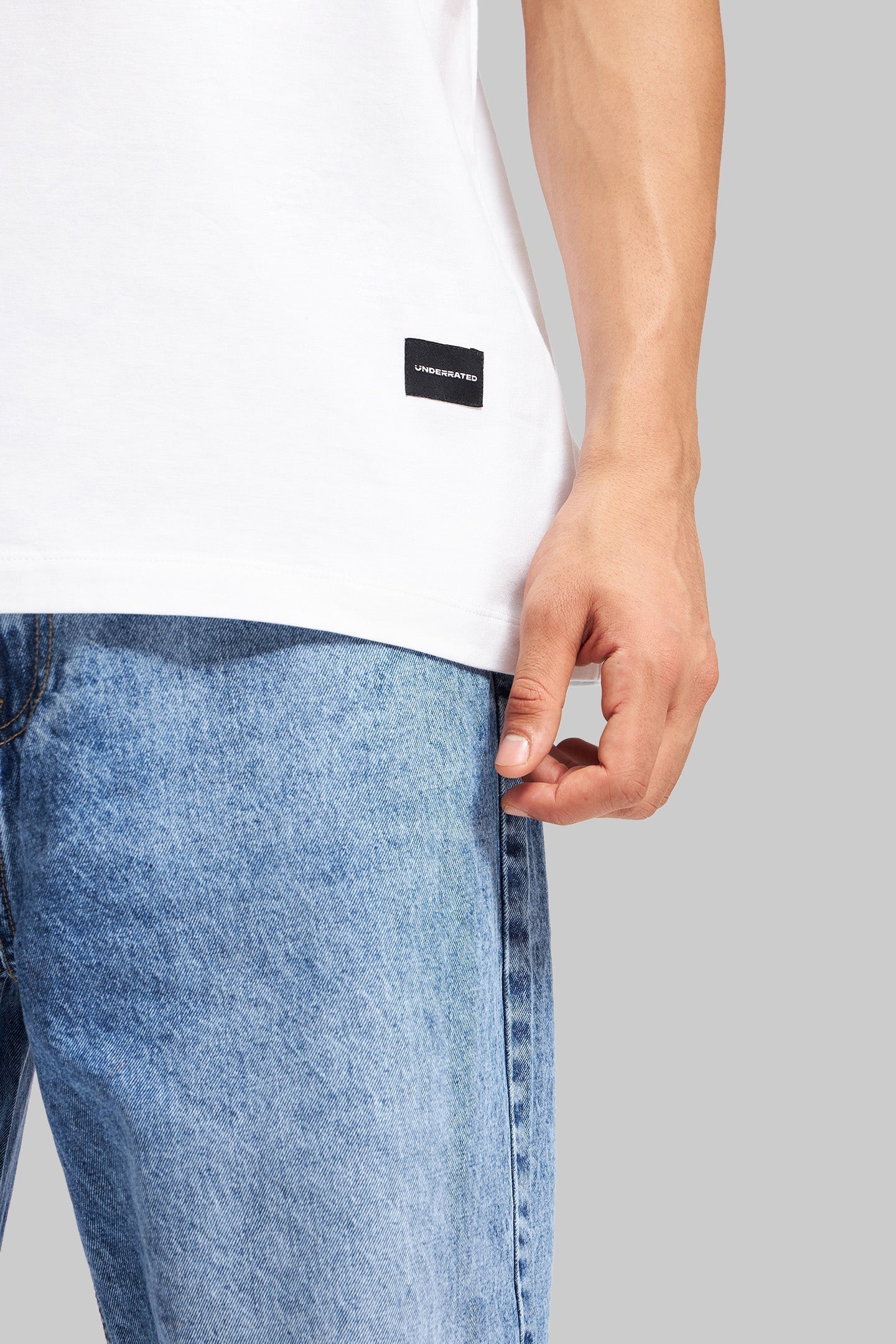 Eyes Open White Oversized Fit T-Shirt Men