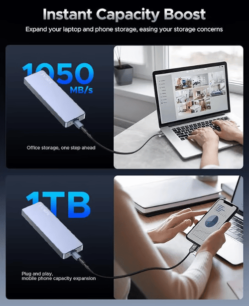 ⏰Prime Big Deal：Final 3 Hours! | Factory Price: $15.99 | Don't Miss Out! 🔥 High-Speed USB 3.0 External Storage