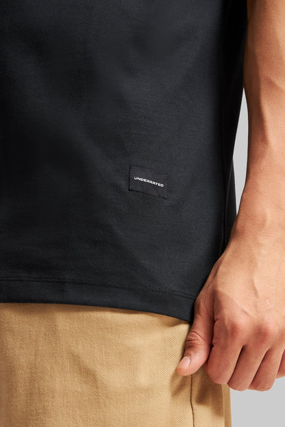 Underrated Racing Club Black Oversized Fit T-Shirt Men
