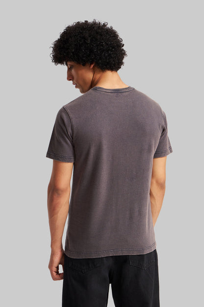 Pack of 2 Acid Washed T-shirts - Grey/Navy Blue