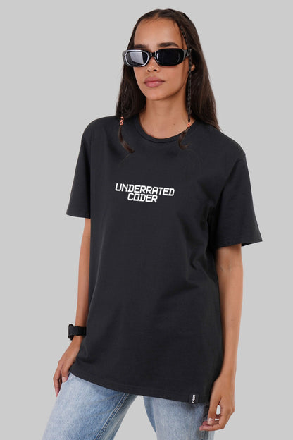 Underrated Coder Black Boyfriend Fit T-Shirt Women