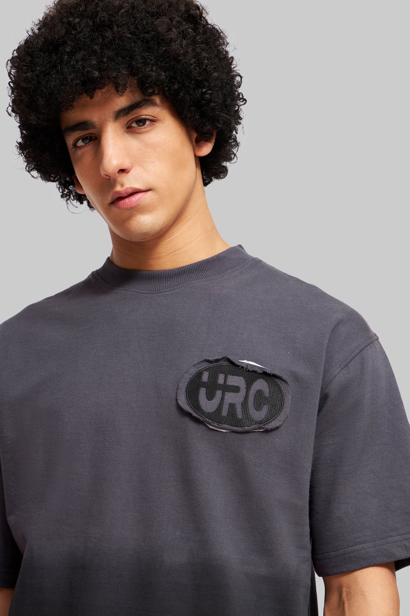 URC Badge Grey Ombre Washed T-shirt