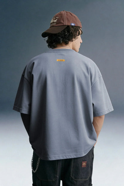 URC Splashed Blue Oversized T-shirt Men