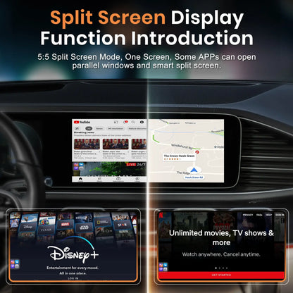 Homeshopaye GetPairr AI Box 2.0 (compatible with all cars ) , Android 13 ,8 Gb ram ,  128 Gb storage, Wireless | Carplay Android Auto 3 in 1