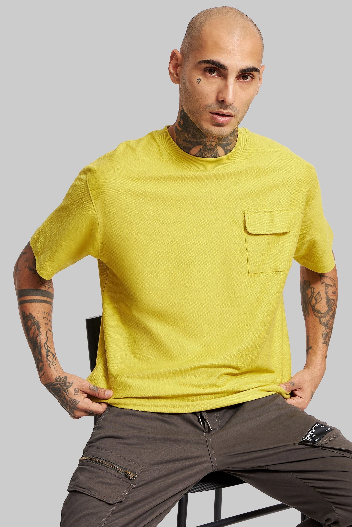 Patch Pocket Lime Green T-shirt