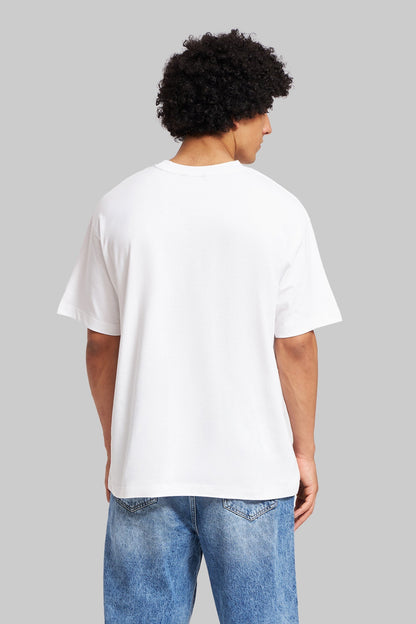 Unseen Hype White Oversized Fit T-Shirt Men