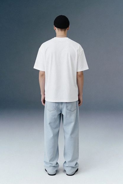 Rage Mode White Oversized T-shirt Men