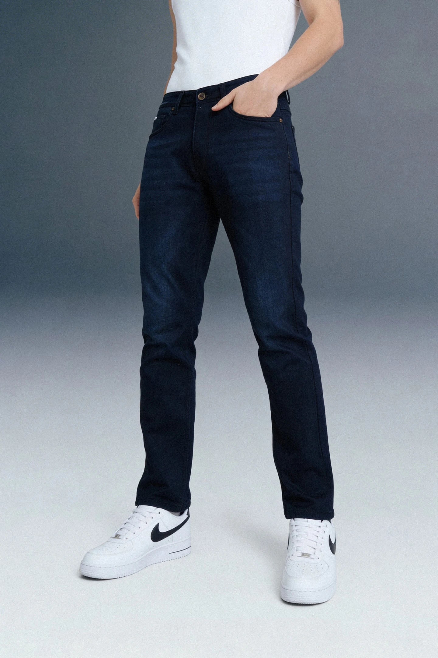 Indigo Mid Rise Men's Slim Fit Jeans