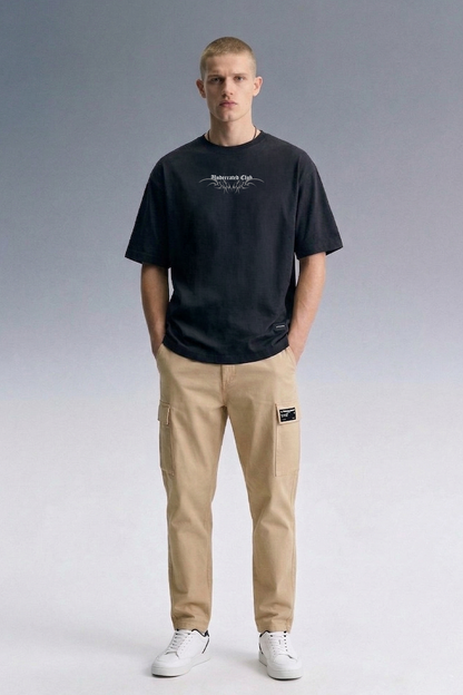 Culture Black Oversized T-shirt Men