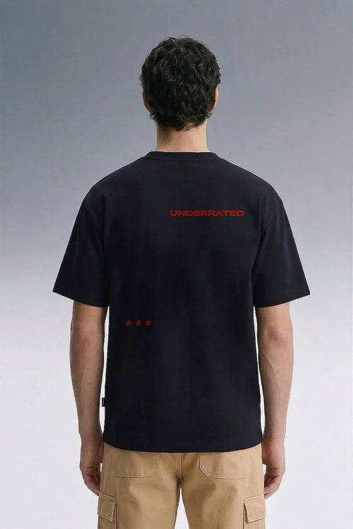 Underrated Essential Black Oversized T-shirt Men