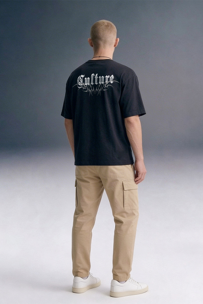 Culture Black Oversized T-shirt Men