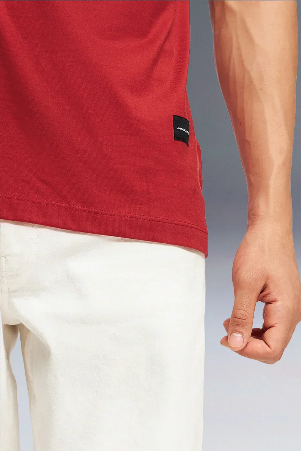 11:11 Reality Check Red Oversized T-shirt Men