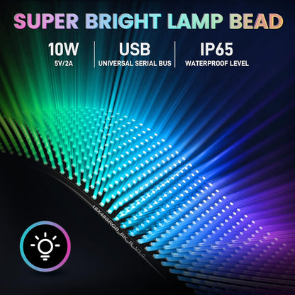 Smartuno | Customizable LED Display – 5V USB-Powered, Flexible & Bluetooth App-Controlled | Create Text, Patterns & Animations | Bright, Waterproof Sign for Cars, Shops, Parties & Bars