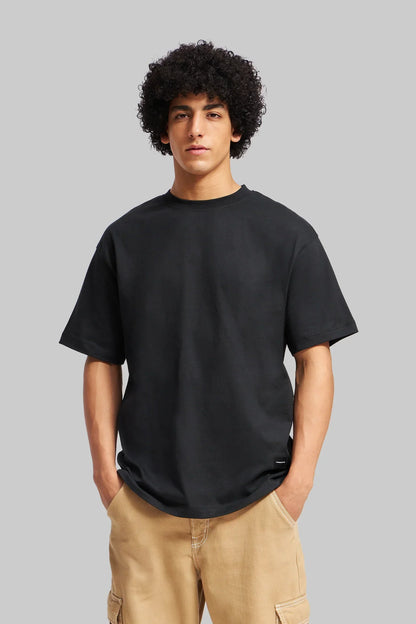 Pack of 4 Oversized Fit T-shirts - Red/Black/Blue/Navy