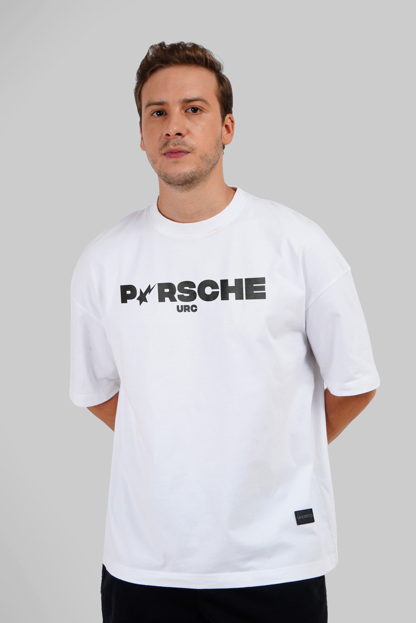 Porsche Turbo White Baggy Fit T-Shirt Men