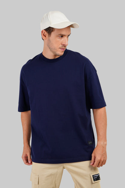Pack of 4 Baggy T-shirts - Grey/Black/Navy/White