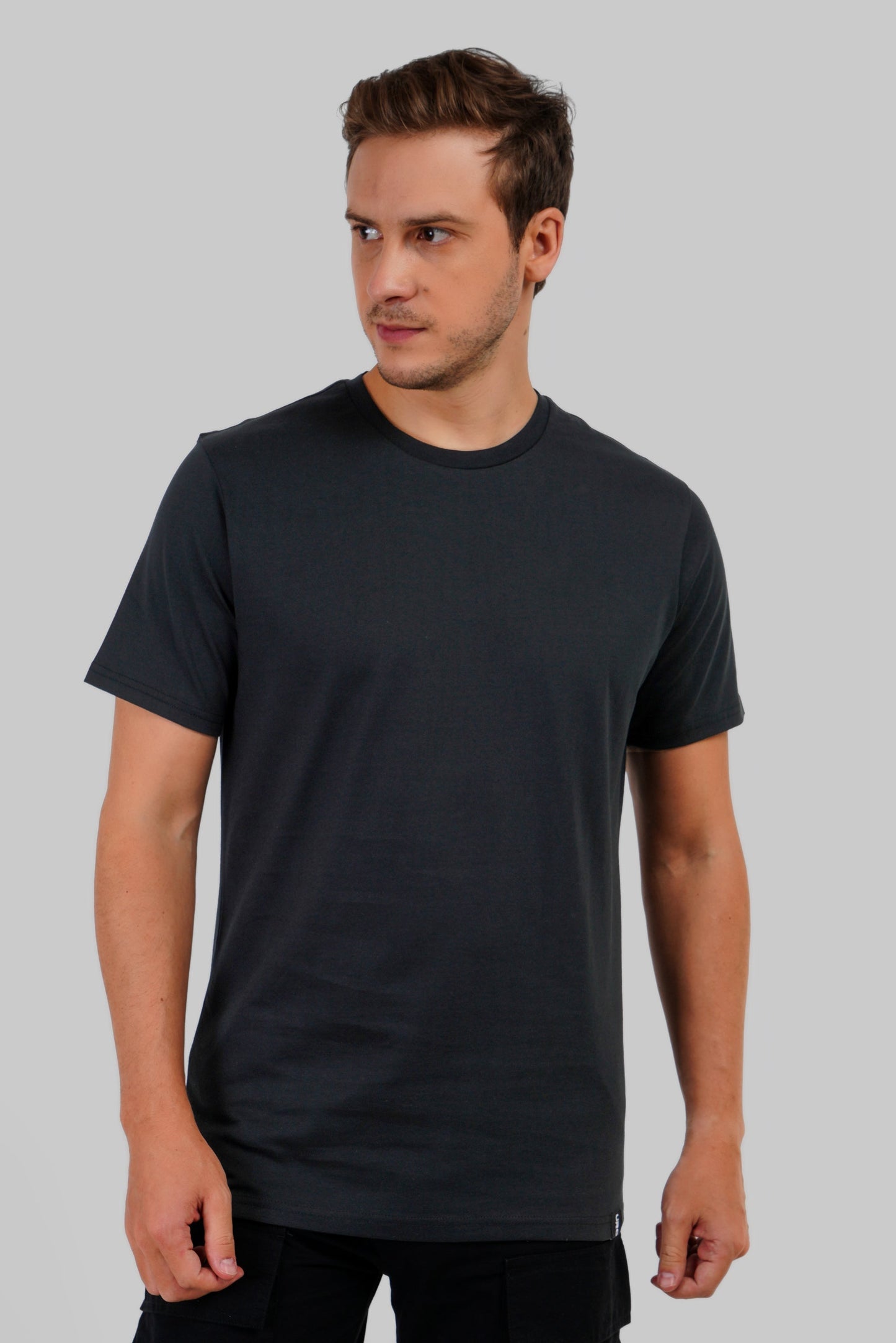 Pack of 3 Regular T-shirts - Beige/Navy/Black