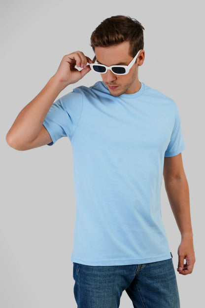 Pack of 5 Regular Fit T-shirts - Grey/White/Blue/Lilac/Beige