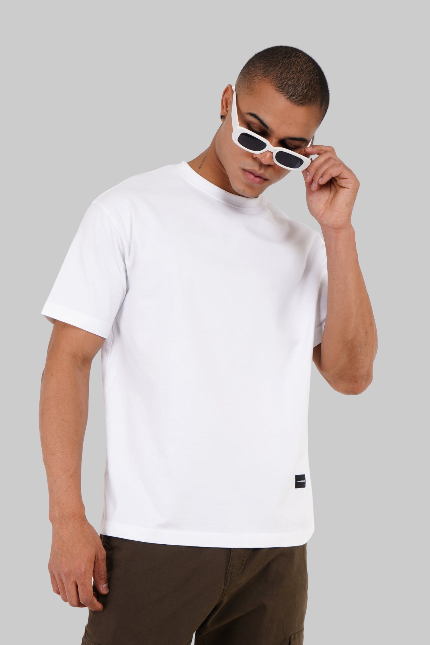 Warriors Way White Oversized Fit T-Shirt Men