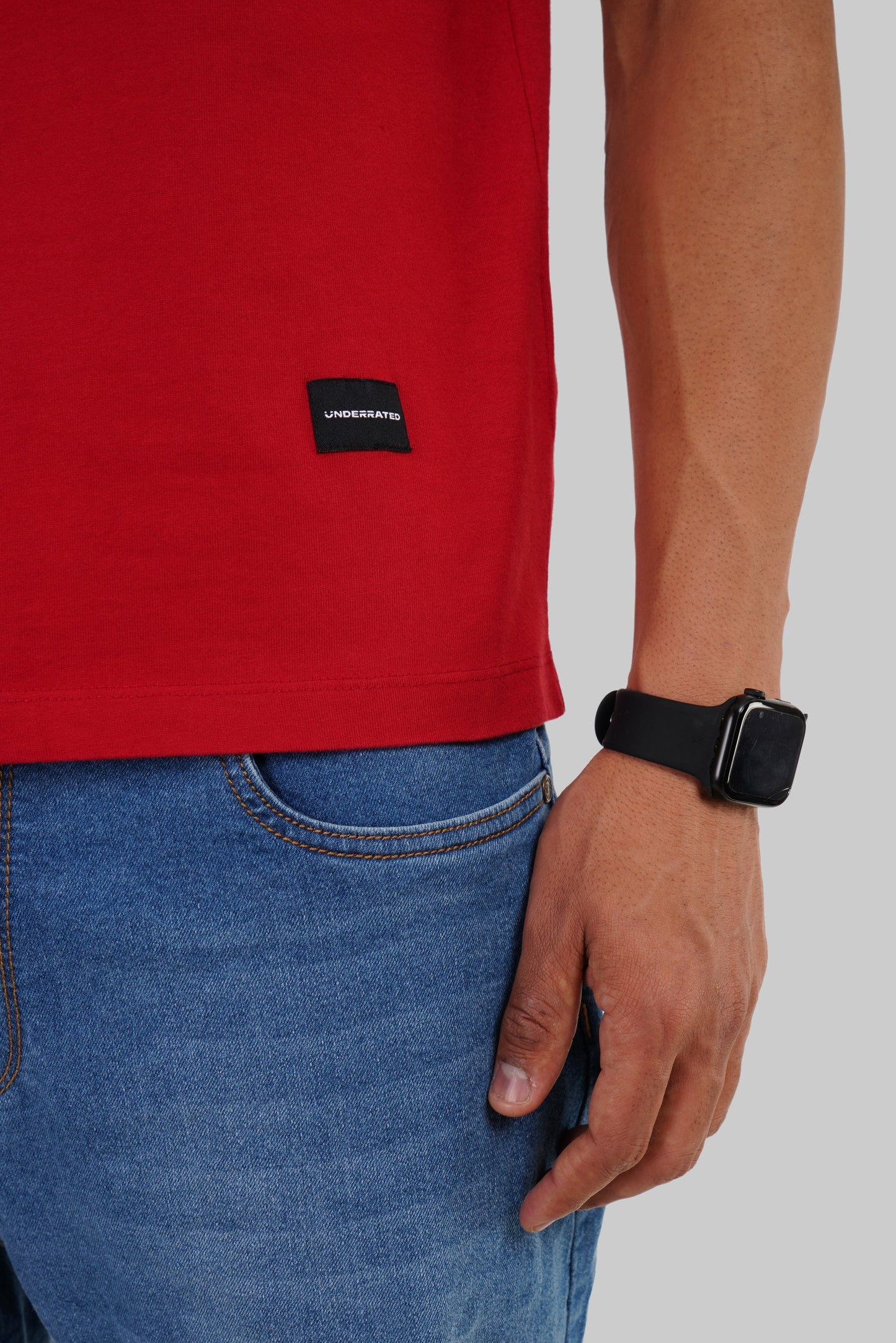 Kadak Chai Red Oversized Fit T-Shirt Men