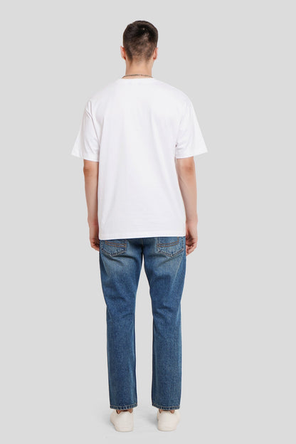 URC Tag White Oversized Fit T-Shirt Men