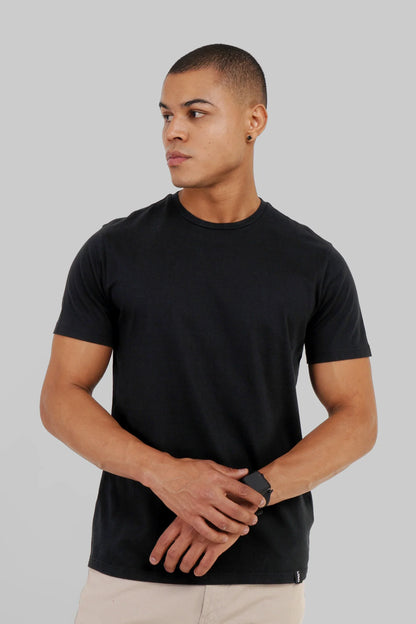 Pack of 5 Regular Fit T-shirts - Black/Grey/Navy/Red/White