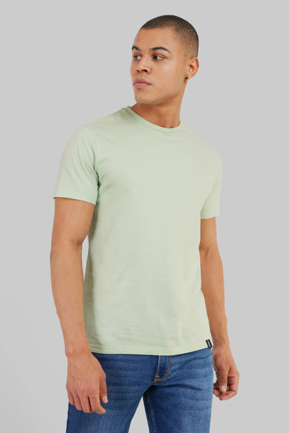 Pack of 5 Regular Fit T-shirts - Grey/Green/White/Red/Beige