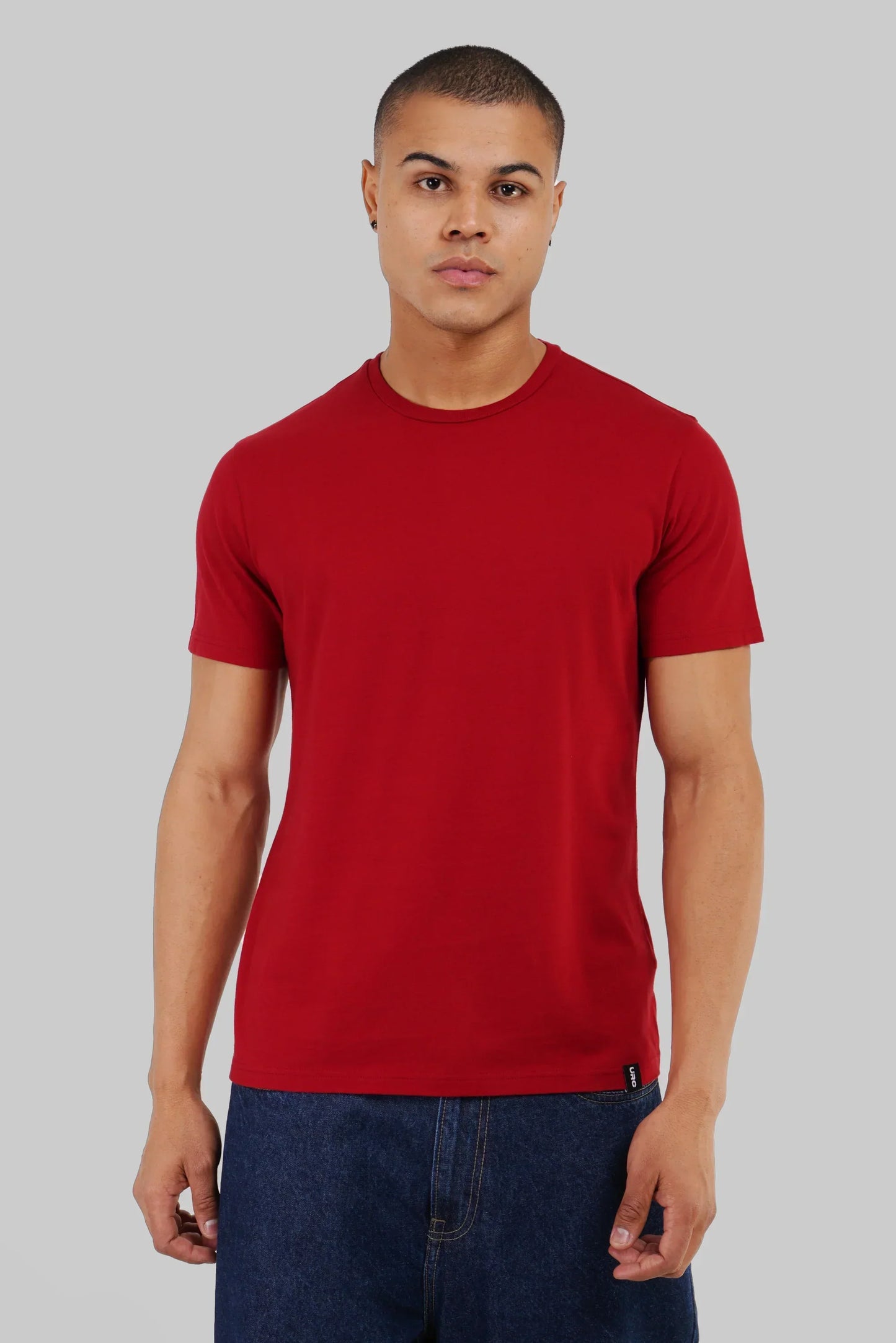 Pack of 4 Regular Fit T-shirts - Red/Lilac/Green/Beige
