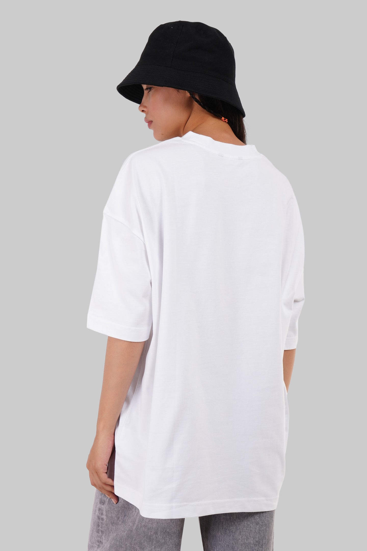 Money Golden Power White Baggy Fit T-Shirt Women