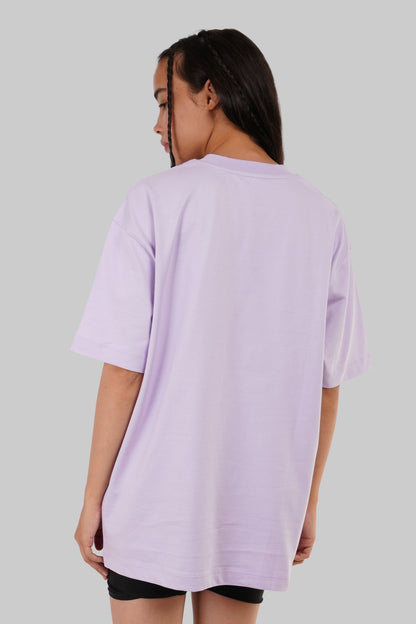 Scary Snakes Lavender Oversized Fit T-Shirt Women