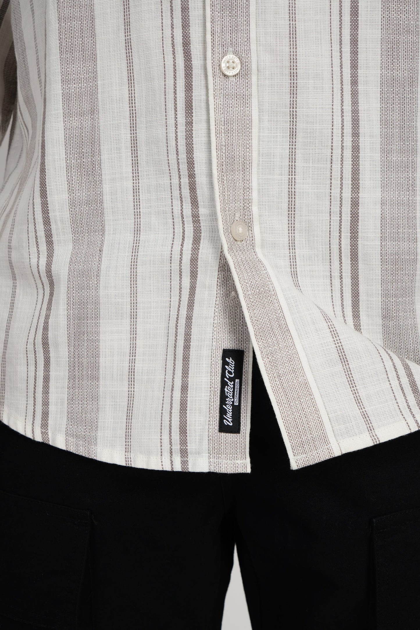 Light Brown Striped Shirt