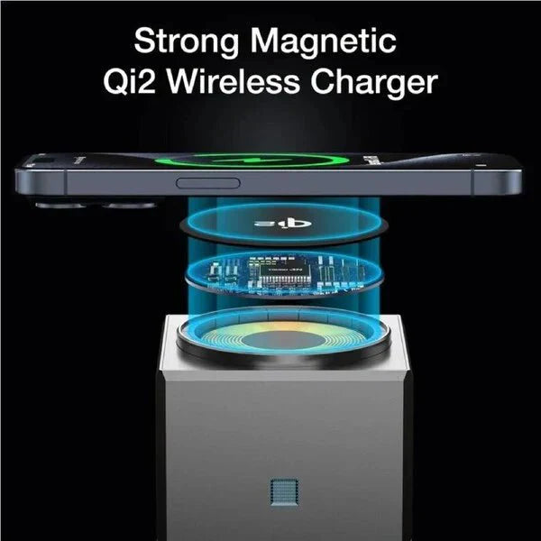 MagCube | 3-in-1 Wireless Charging Station (Qi2 Certified)